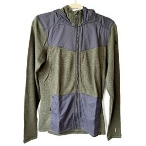 SMARTWOOL men's thermal active hood olive heather 100% merino wool S size